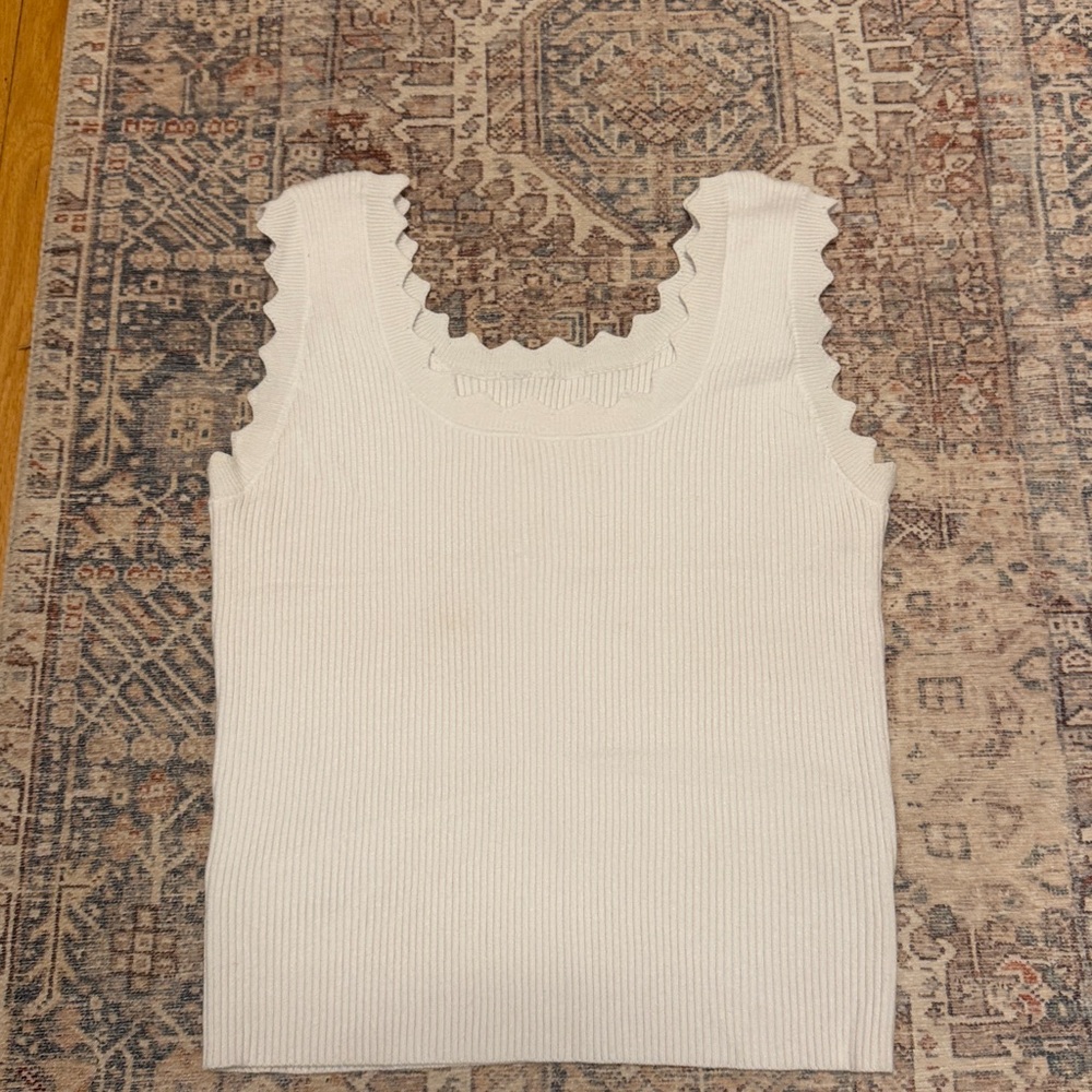 VINTAGE‎ Square Neck Sweater Tank